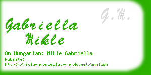 gabriella mikle business card